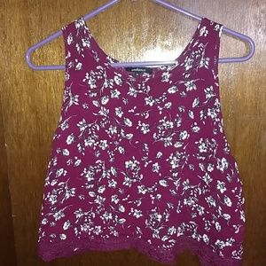 Cross back crop top